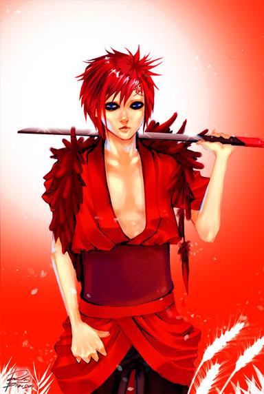 Red haired nin hunter, Gaara